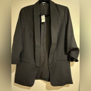 Express Ruched Boyfriend Blazer